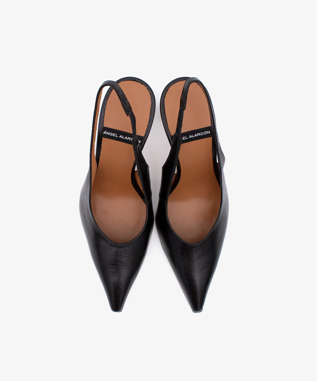 AINA – Stiletto destalonado con tacón alto de piel texturizada - Image 9
