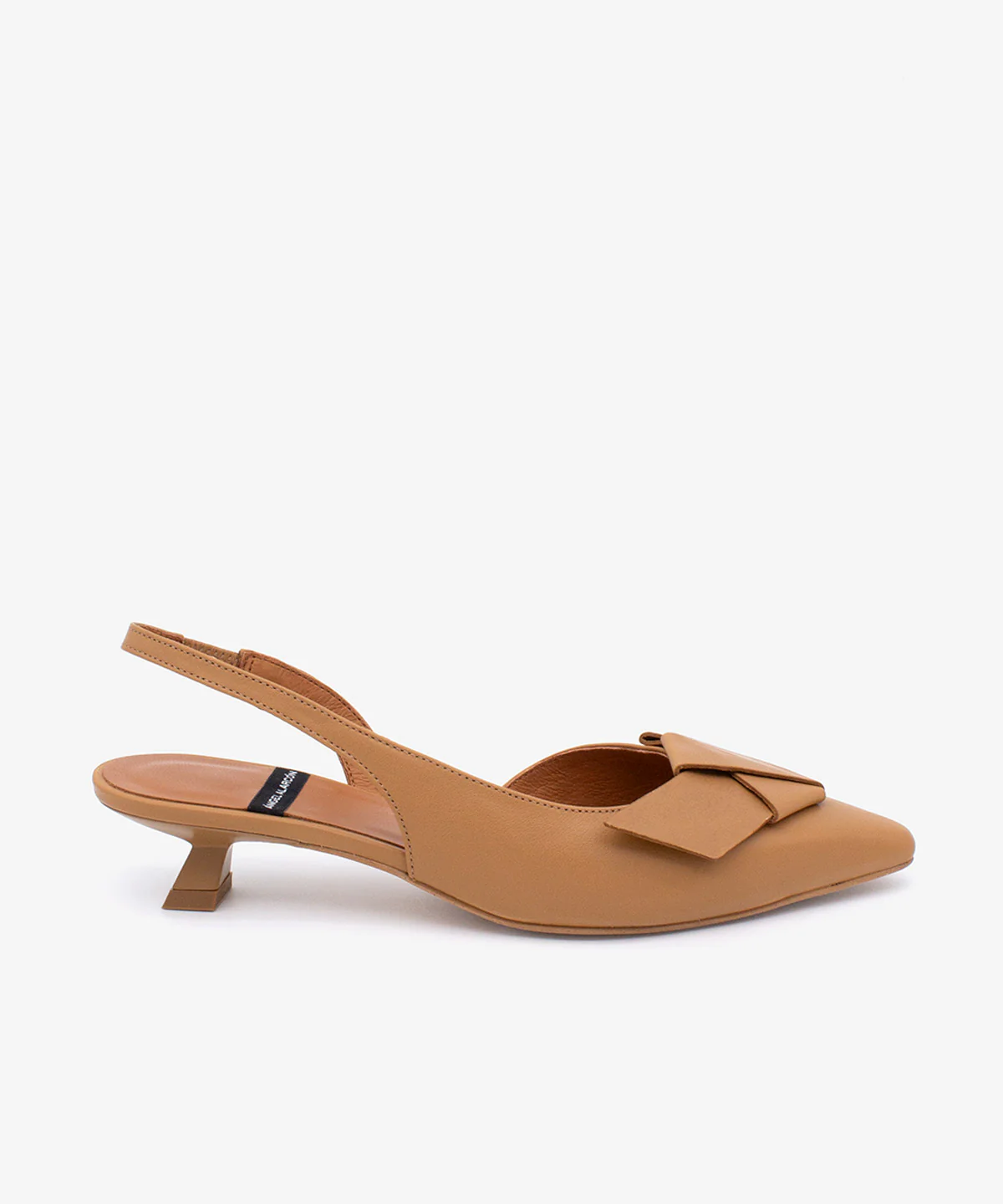 ALINE – Zapatos de salón destalonados de punta fina con lazo de piel
