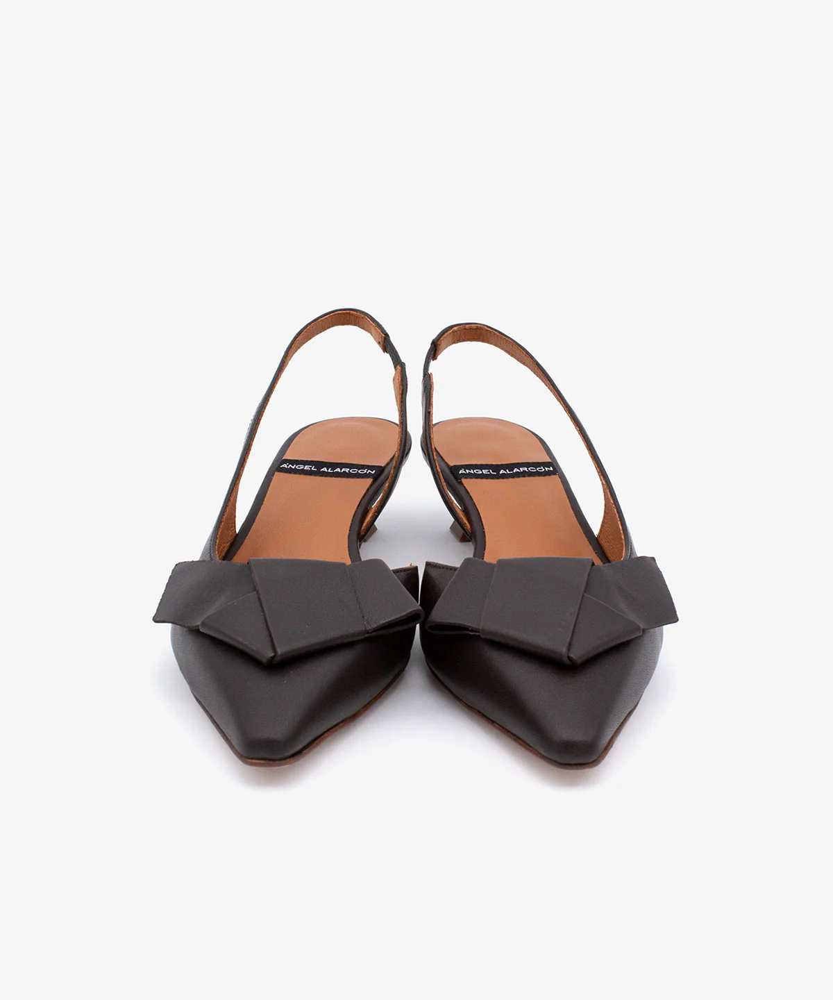 ALINE – Zapatos de salón destalonados de punta fina con lazo de piel - Image 10