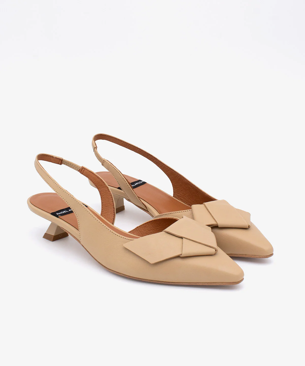 ALINE – Zapatos de salón destalonados de punta fina con lazo de piel - Image 12