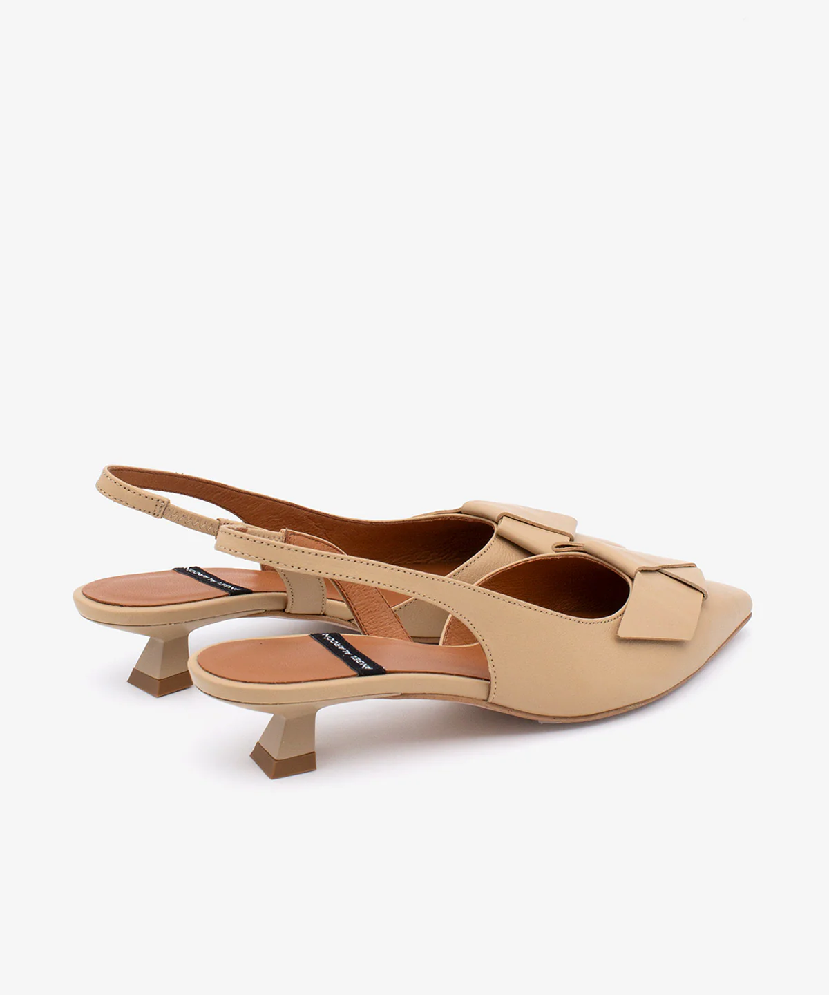 ALINE – Zapatos de salón destalonados de punta fina con lazo de piel - Image 13