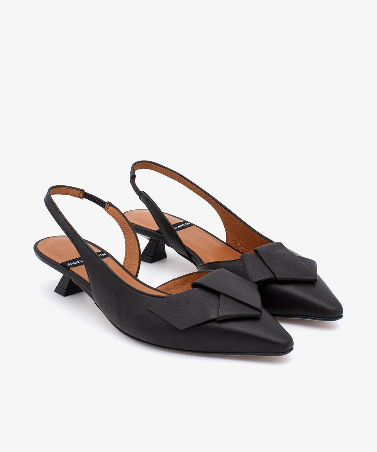 ALINE – Zapatos de salón destalonados de punta fina con lazo de piel - Image 17