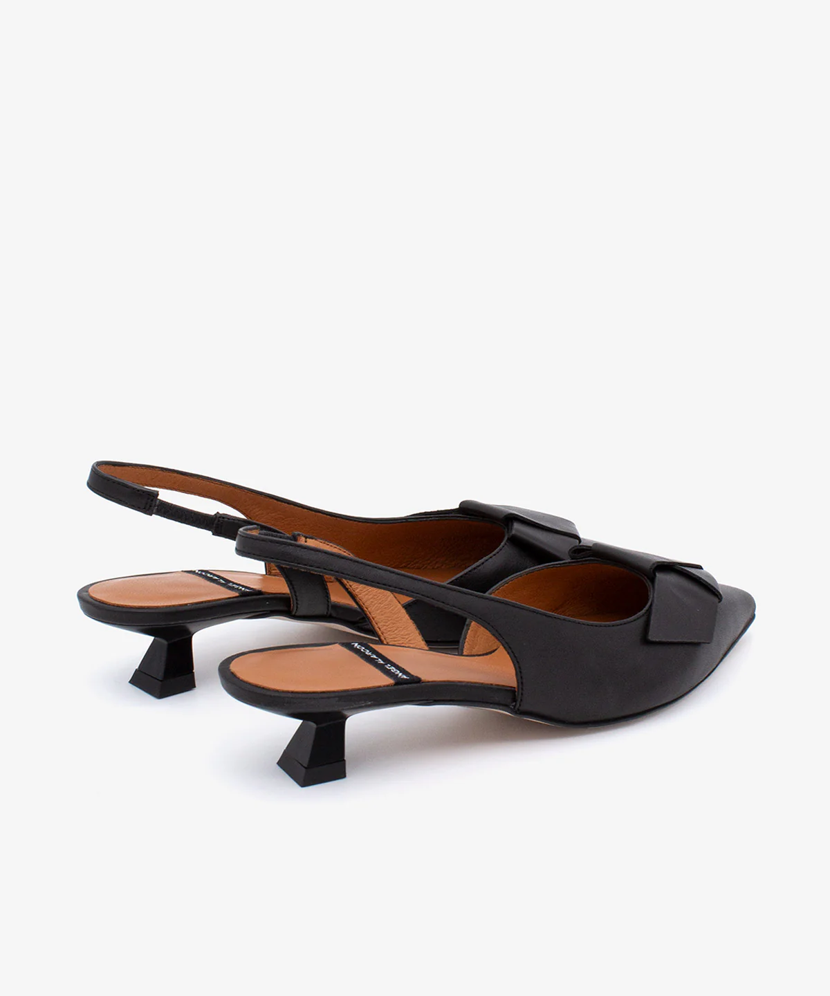 ALINE – Zapatos de salón destalonados de punta fina con lazo de piel - Image 18