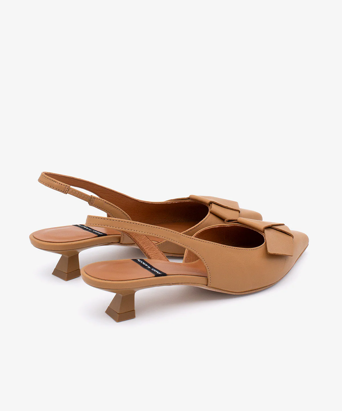 ALINE – Zapatos de salón destalonados de punta fina con lazo de piel - Image 3