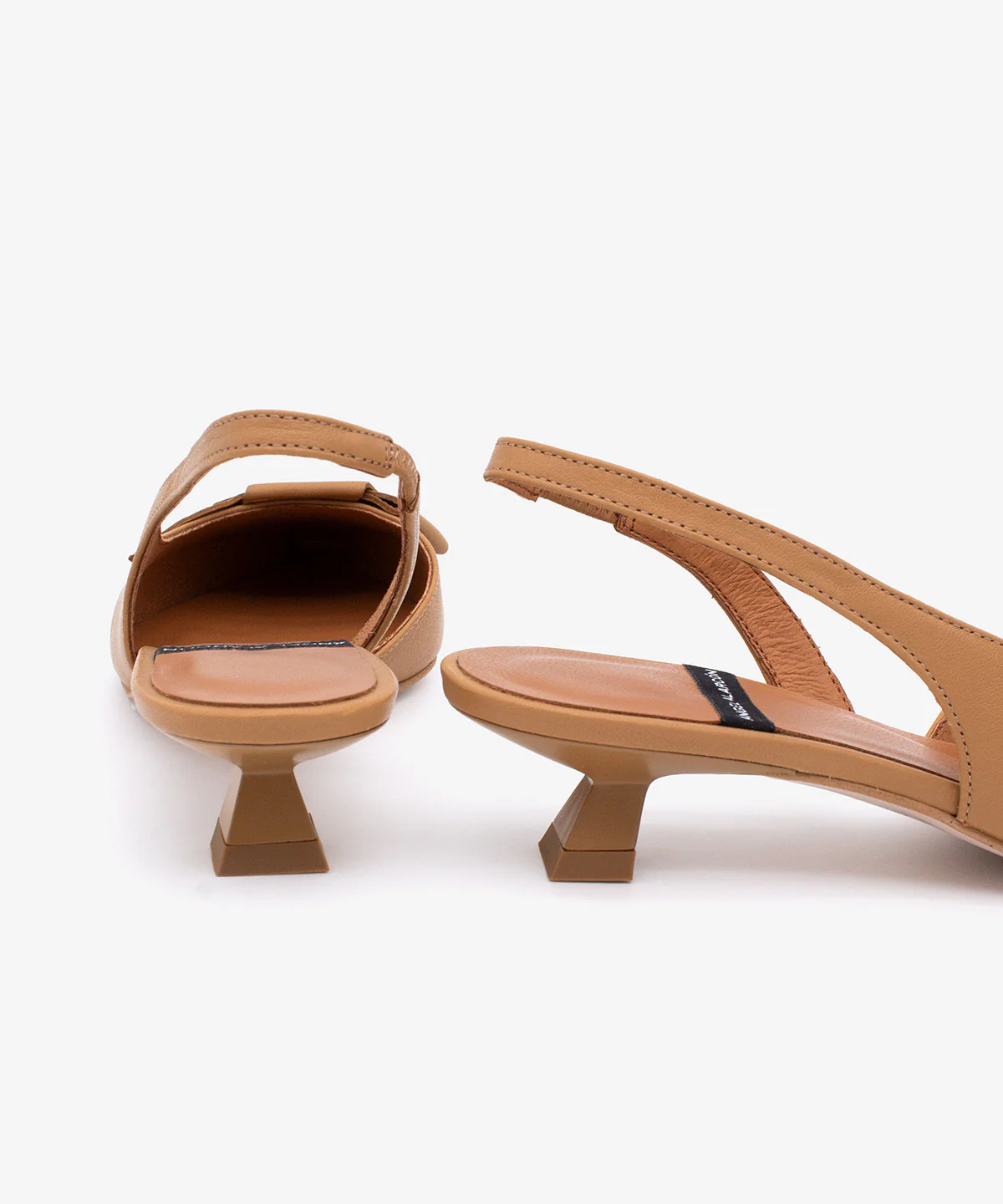 ALINE – Zapatos de salón destalonados de punta fina con lazo de piel - Image 5