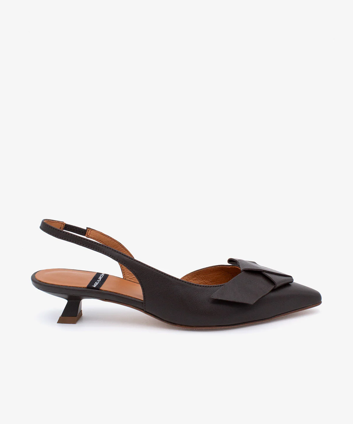 ALINE – Zapatos de salón destalonados de punta fina con lazo de piel - Image 6