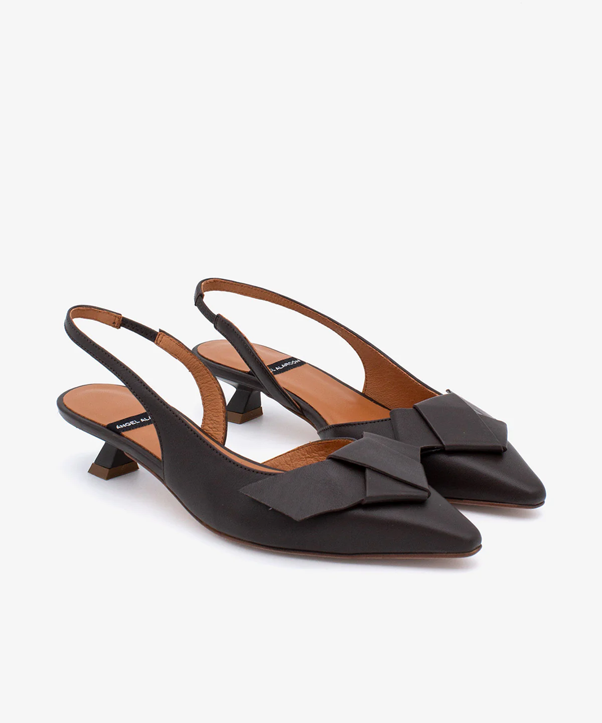 ALINE – Zapatos de salón destalonados de punta fina con lazo de piel - Image 7