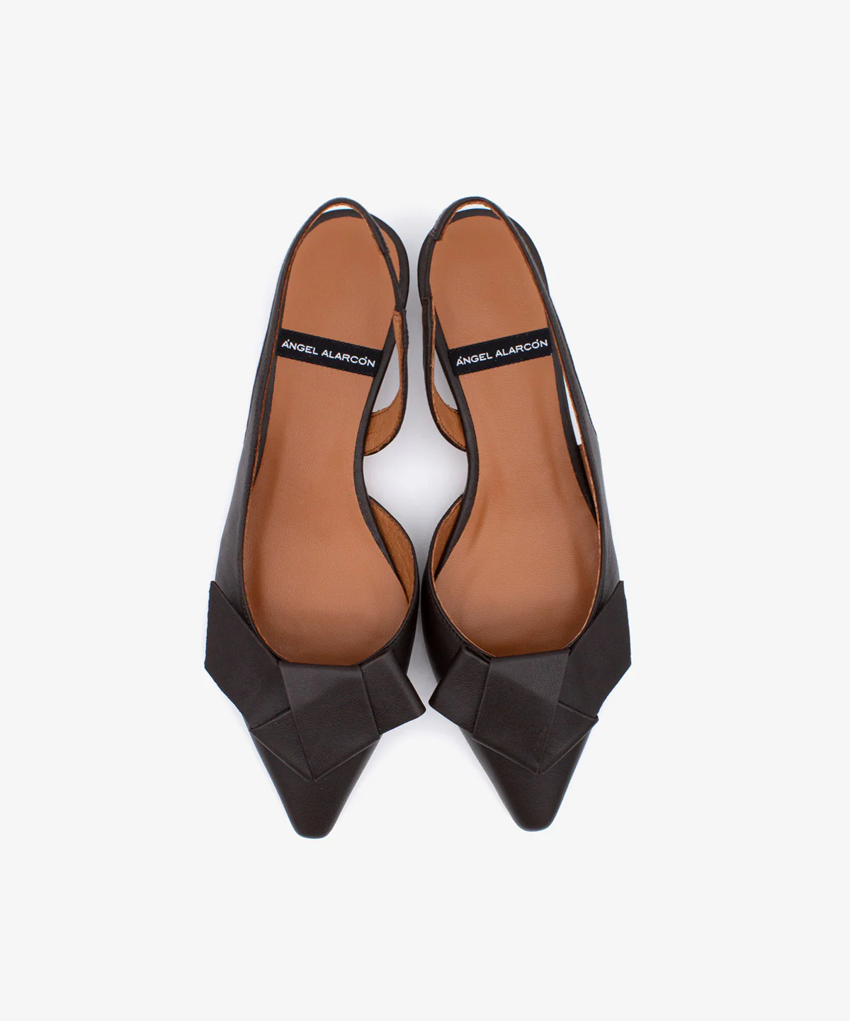 ALINE – Zapatos de salón destalonados de punta fina con lazo de piel - Image 9