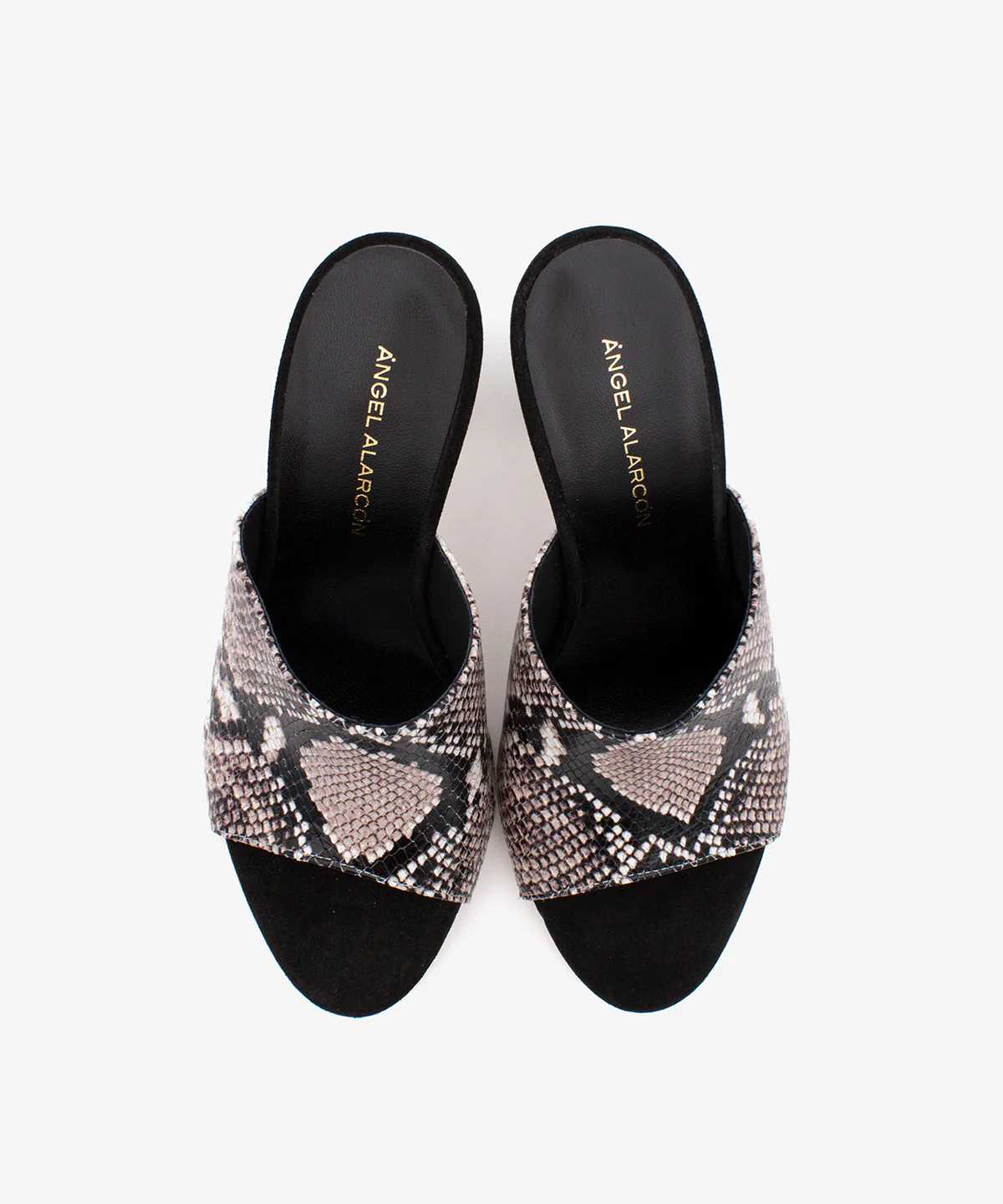 ALMAU – Mules de vestir elegantes con tacón alto de piel print serpiente - Image 4