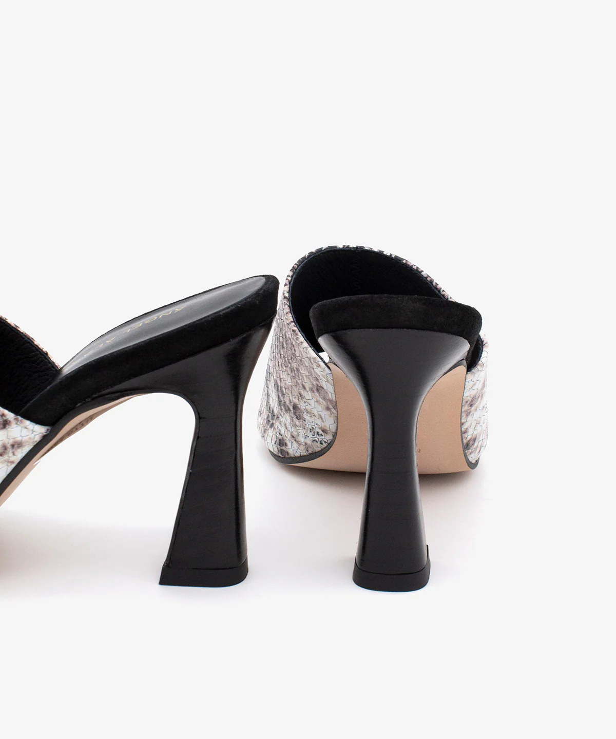ALMAU – Mules de vestir elegantes con tacón alto de piel print serpiente - Image 5