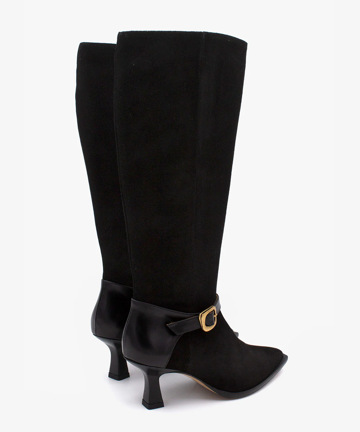AMAYA – Bota de caña alta con tacón fino y hebilla - Image 3