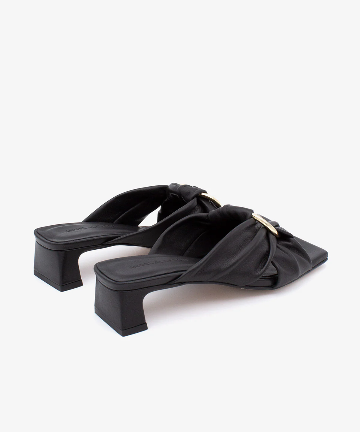 CAMILA – Mule destalonado con pala cruzada con hebilla decorativa de piel - Image 10