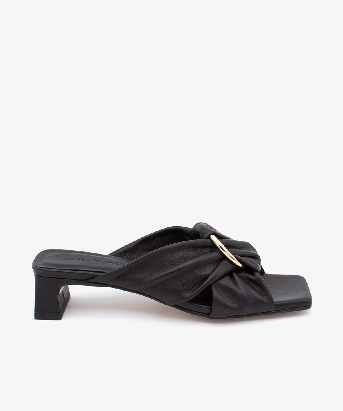 CAMILA – Mule destalonado con pala cruzada con hebilla decorativa de piel - Image 8