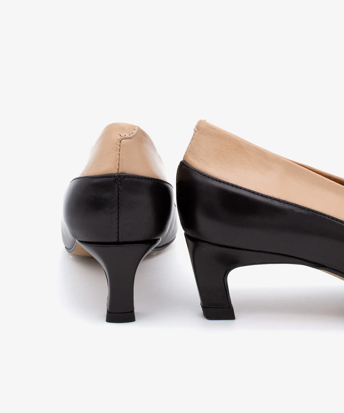 CHERIE – Zapato de mujer de salón con tacón mini de piel en dos colores - Image 5