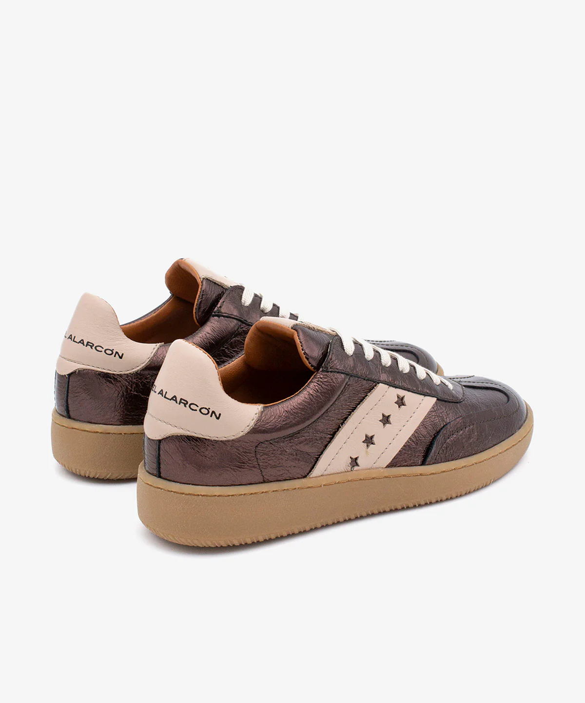 DEBORAH - Sneakers de mujer retro elegantes de piel metalizada - Image 10