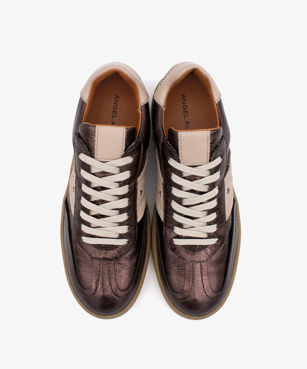 DEBORAH - Sneakers de mujer retro elegantes de piel metalizada - Image 11