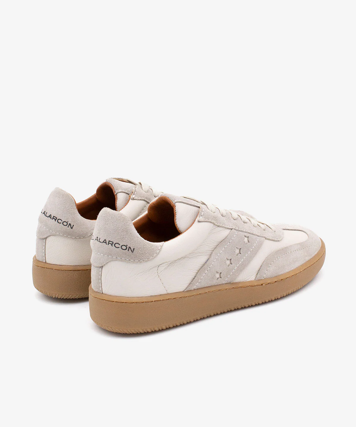 DEBORAH - Sneakers de mujer retro elegantes de serraje y piel - Image 5