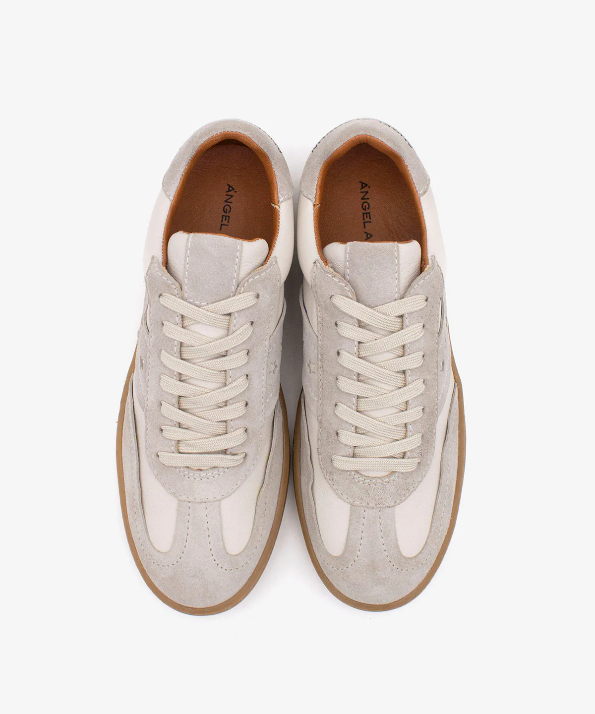 DEBORAH - Sneakers de mujer retro elegantes de serraje y piel - Image 6