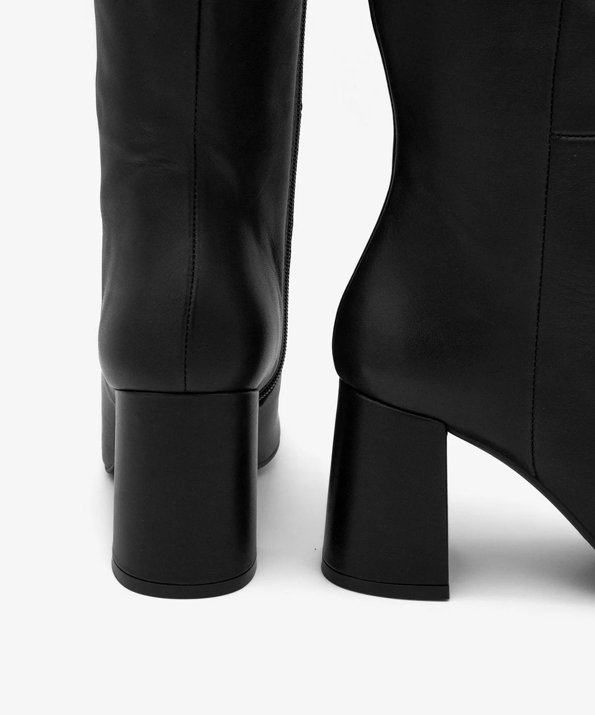 DORANA – Bota de mujer con tacón ancho y cremallera interna de piel - Image 5