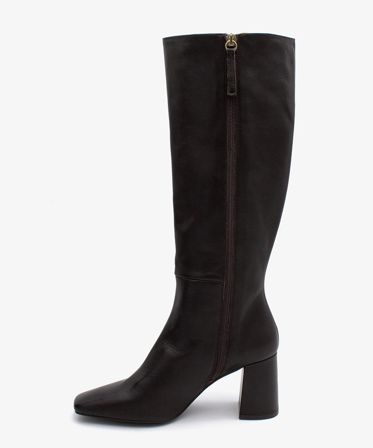 DORANA – Bota de mujer con tacón ancho y cremallera interna de piel suave - Image 12