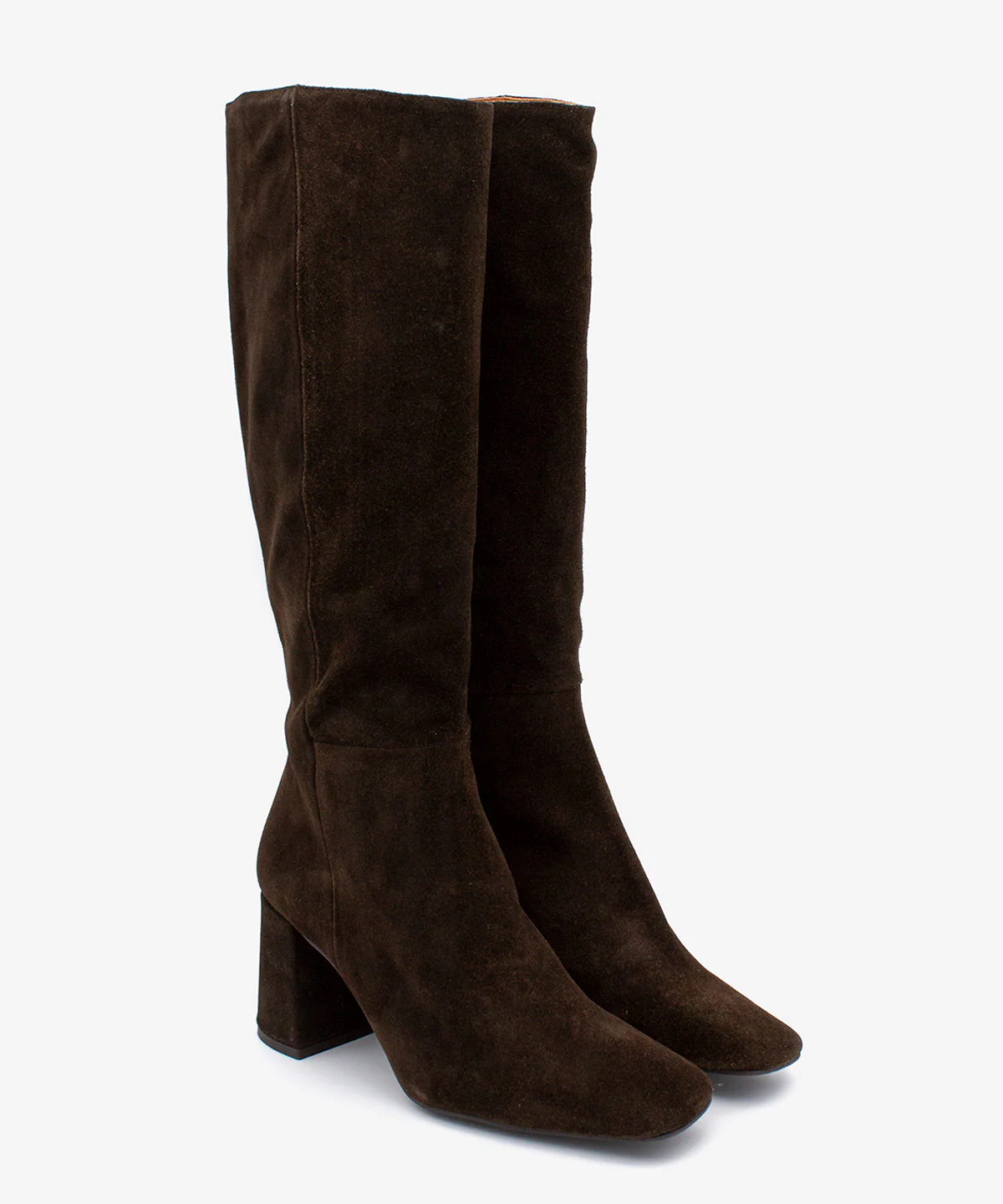 DORANA – Bota de mujer con tacón ancho y cremallera interna de serraje - Image 2