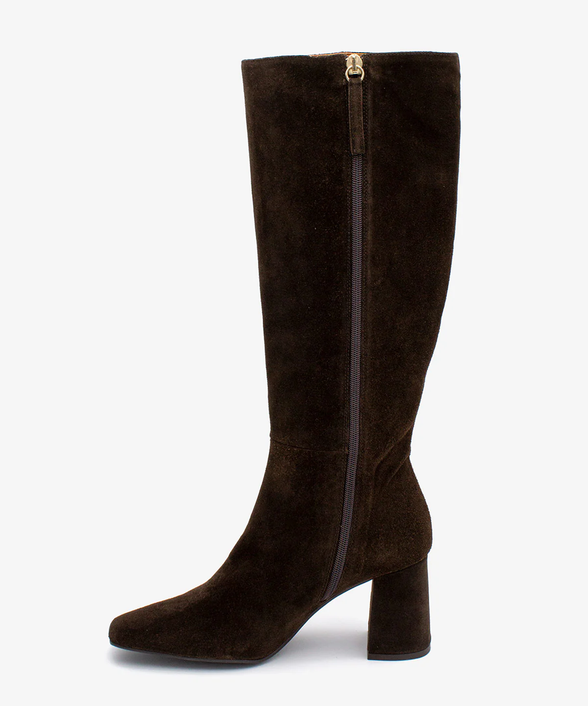 DORANA – Bota de mujer con tacón ancho y cremallera interna de serraje - Image 4