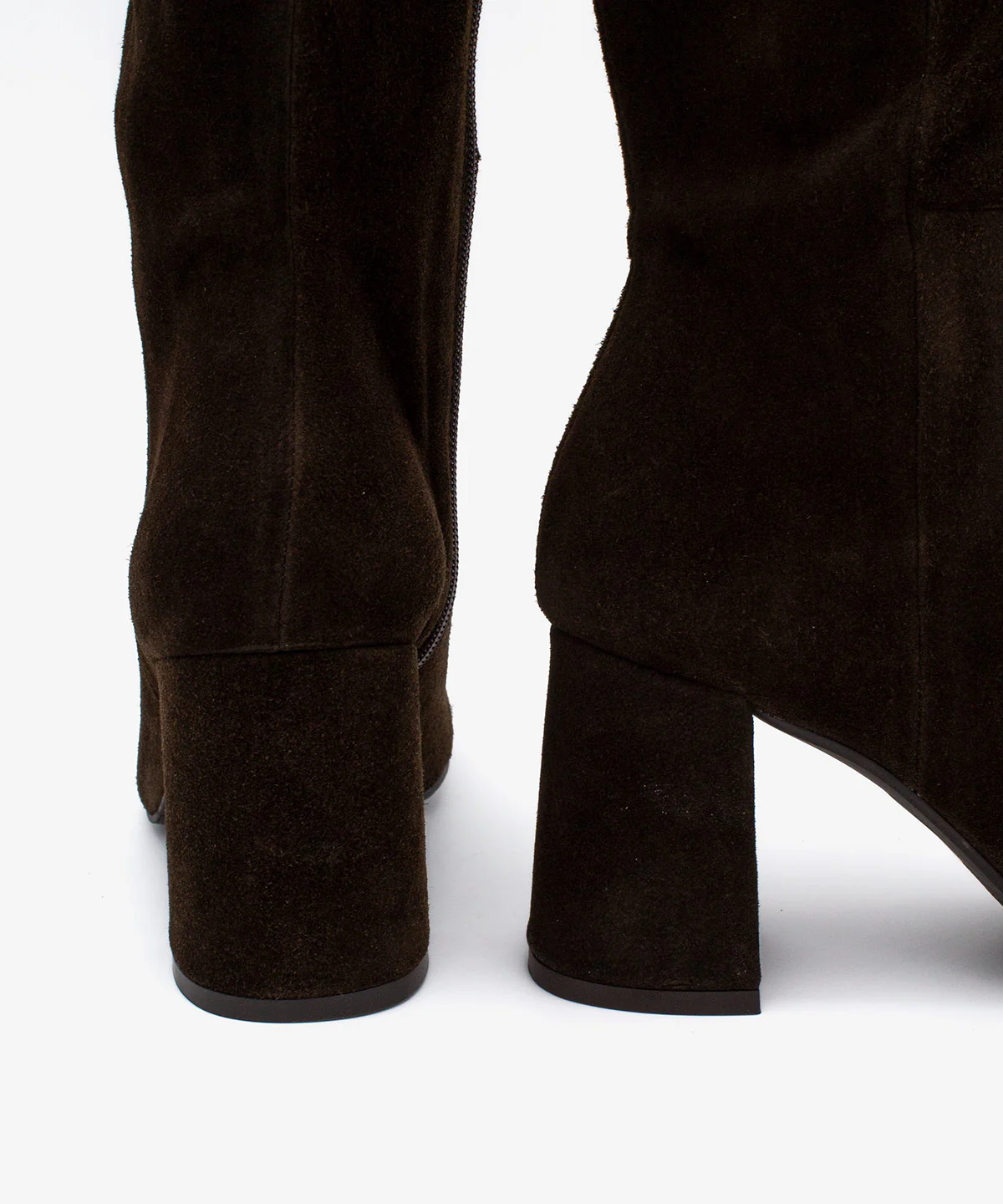 DORANA – Bota de mujer con tacón ancho y cremallera interna de serraje - Image 6
