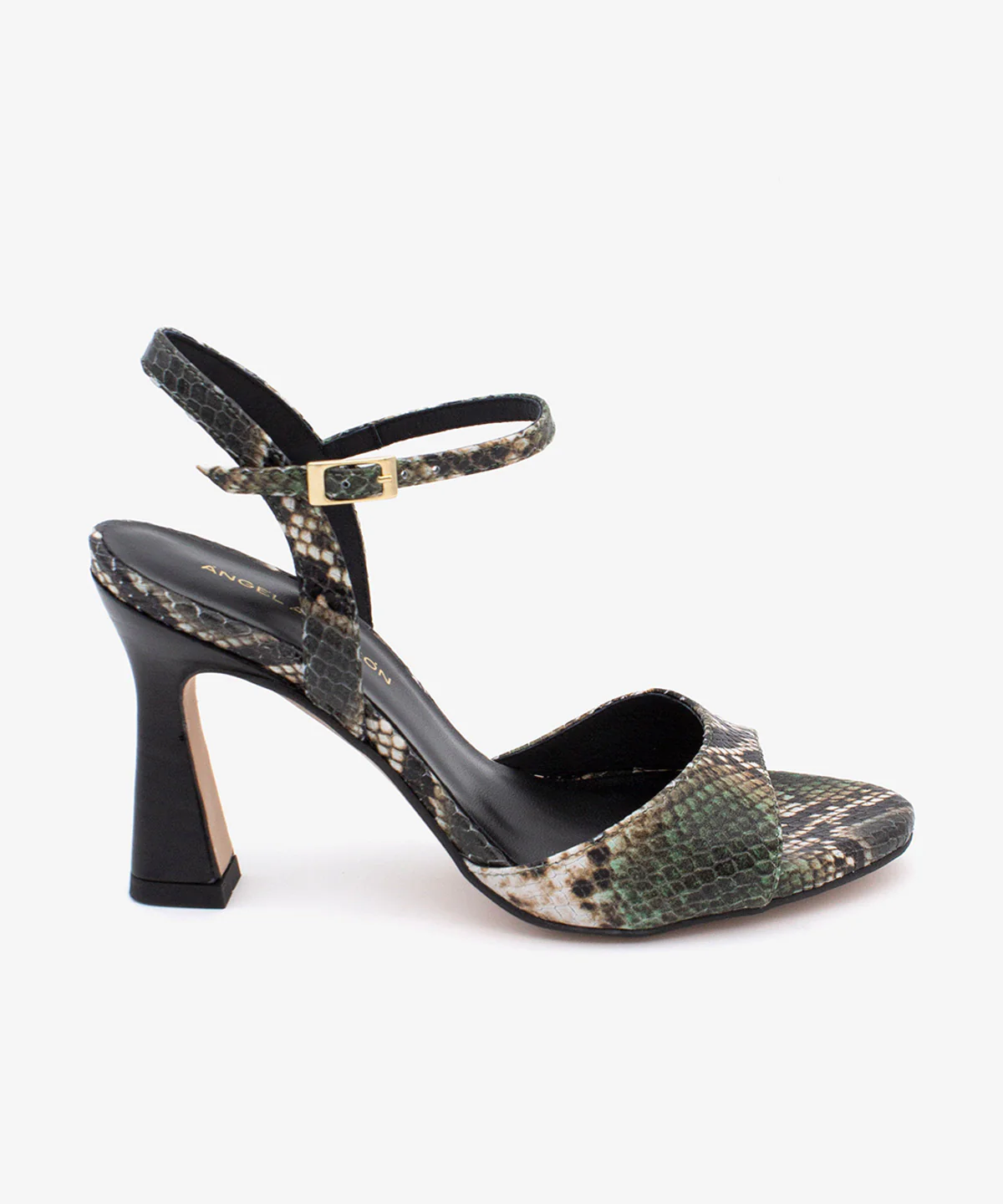 DORAT – Sandalia de vestir y fiesta con tacón alto de piel print snake
