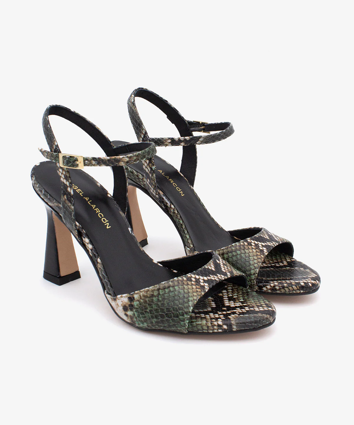 DORAT – Sandalia de vestir y fiesta con tacón alto de piel print snake - Image 2