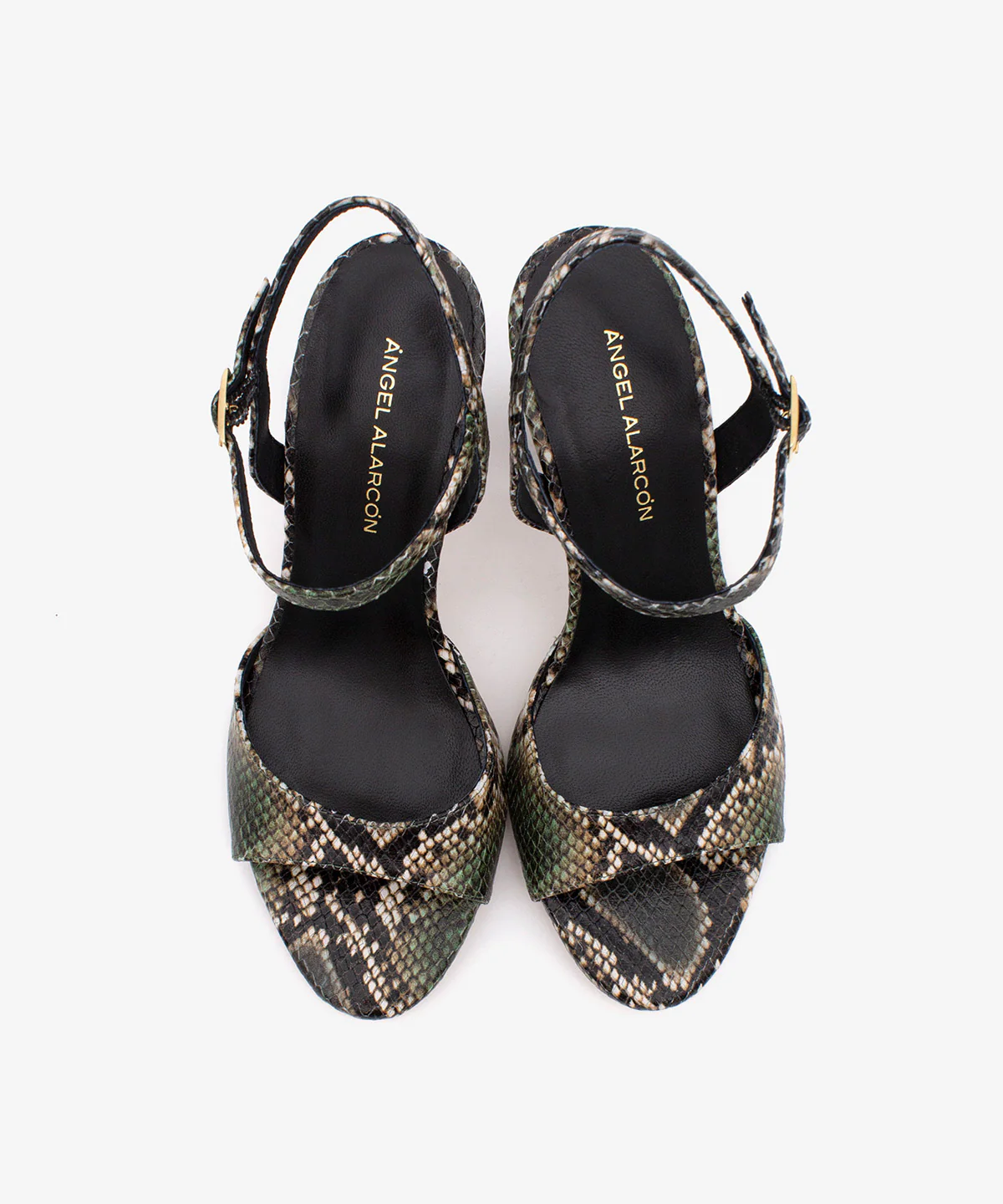 DORAT – Sandalia de vestir y fiesta con tacón alto de piel print snake - Image 4