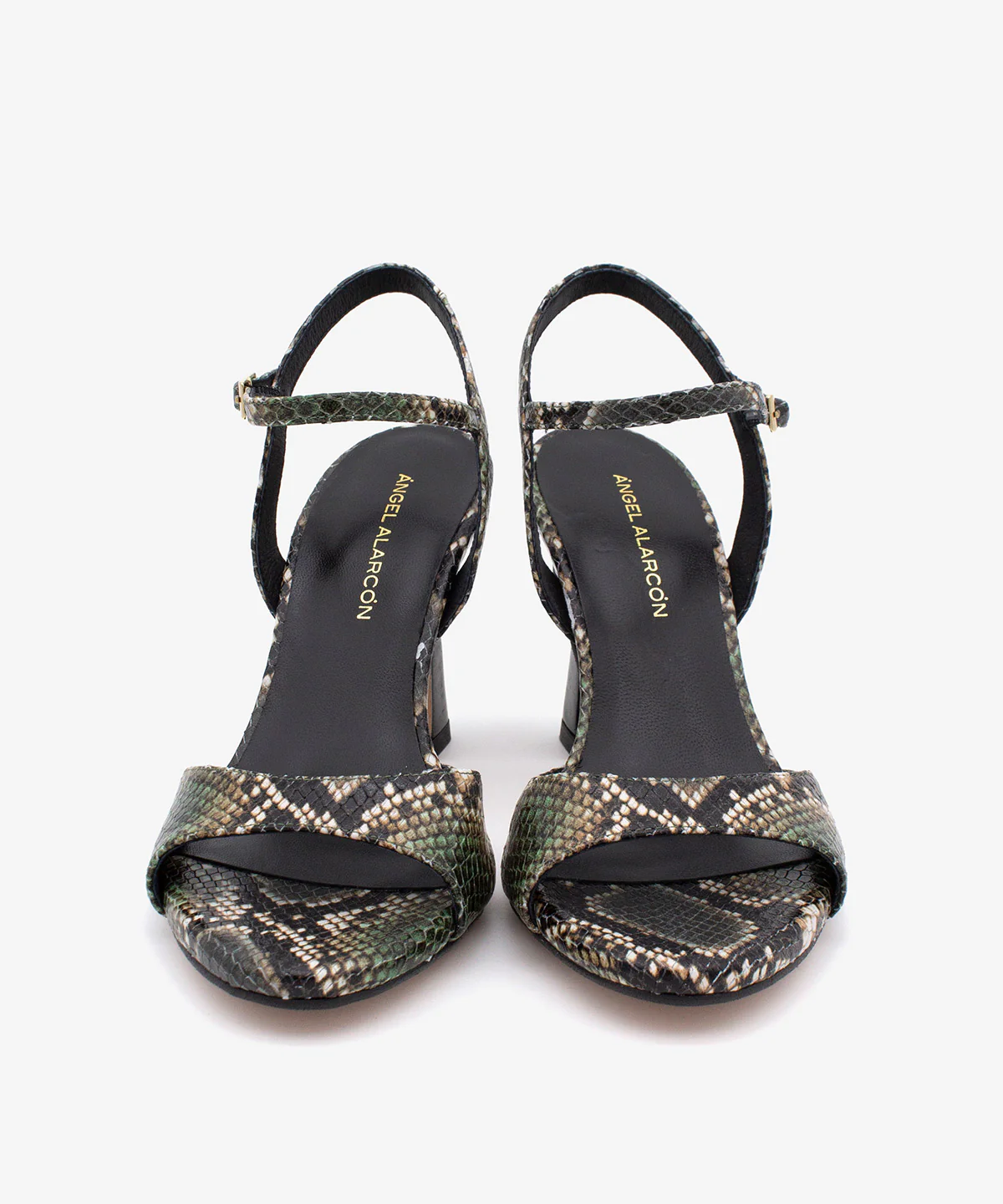 DORAT – Sandalia de vestir y fiesta con tacón alto de piel print snake - Image 5