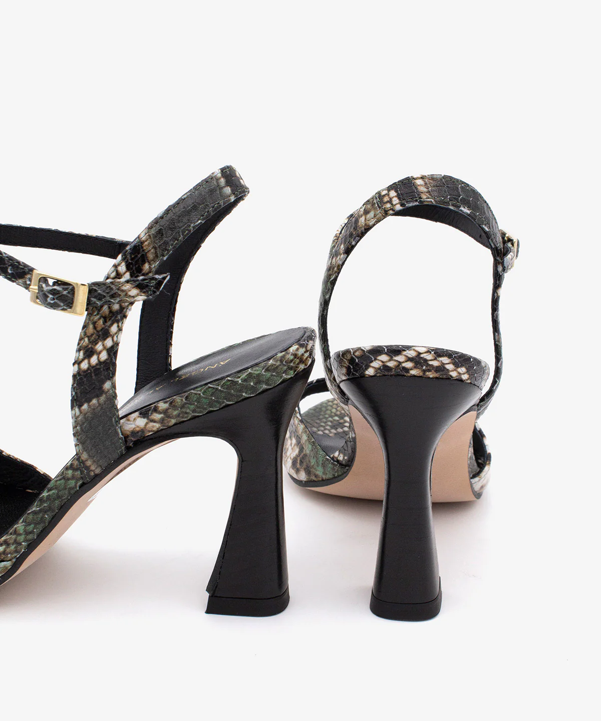 DORAT – Sandalia de vestir y fiesta con tacón alto de piel print snake - Image 6