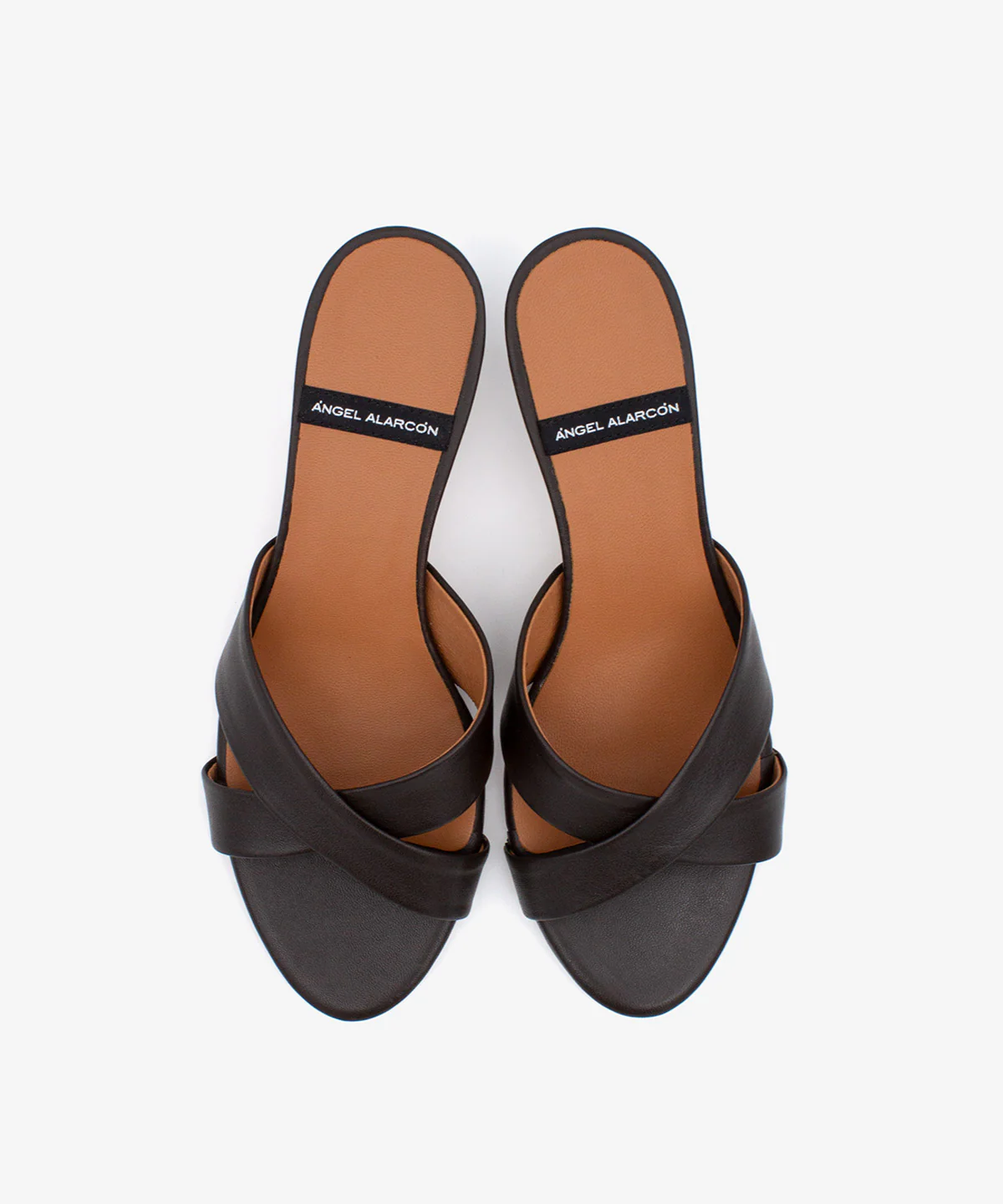 ELODIA – Mules de tacón fino cómodo con pala cruzada en piel - Image 4