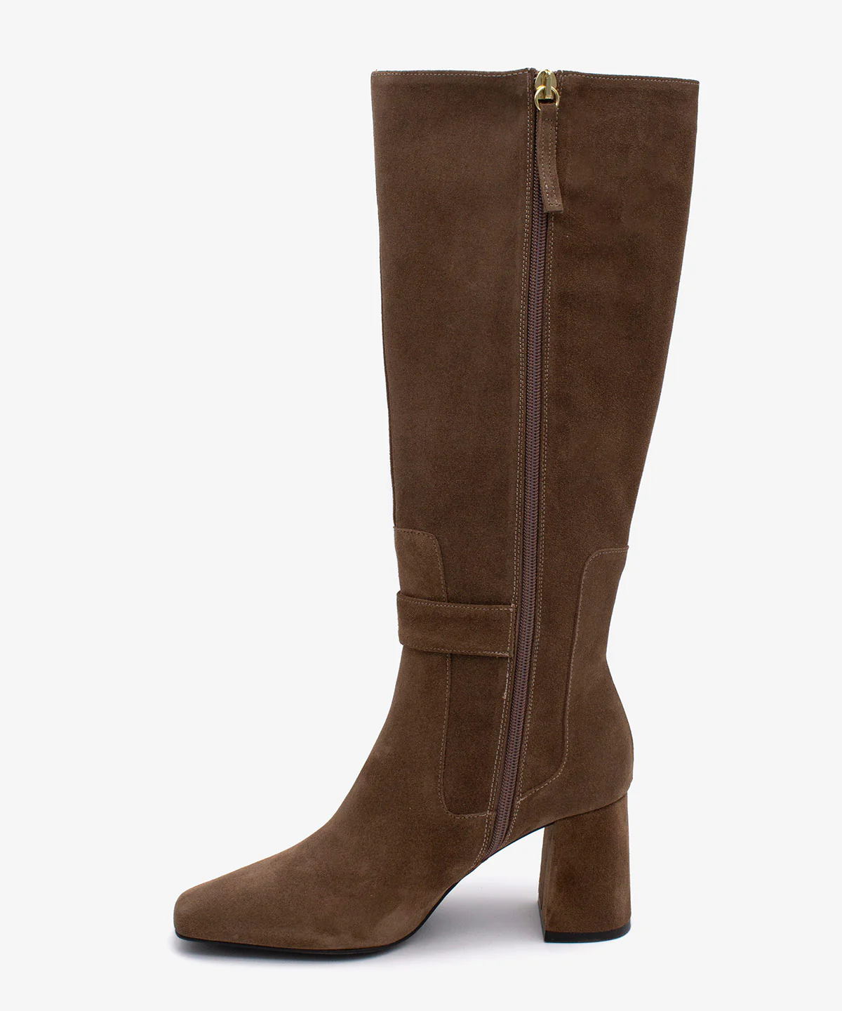 ELORA – Bota de mujer con tacón ancho de serraje - Image 4