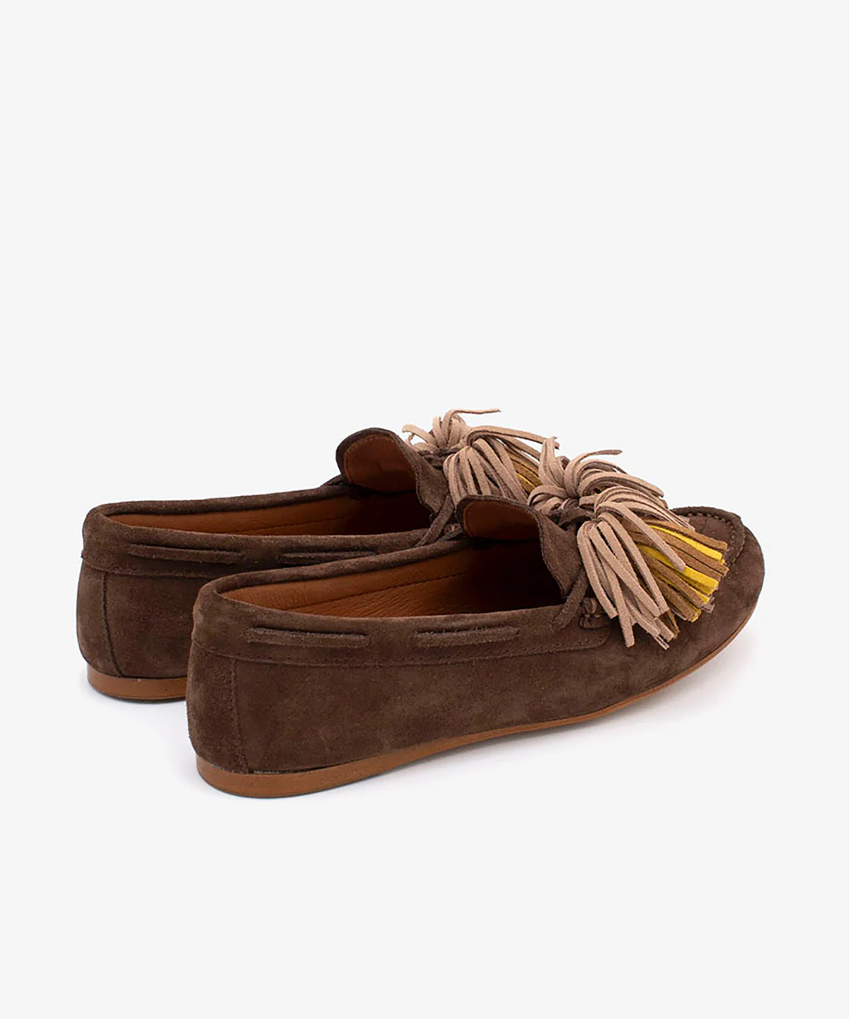 ENRICA – Mocasín kiowa plano con adorno de serraje - Image 3