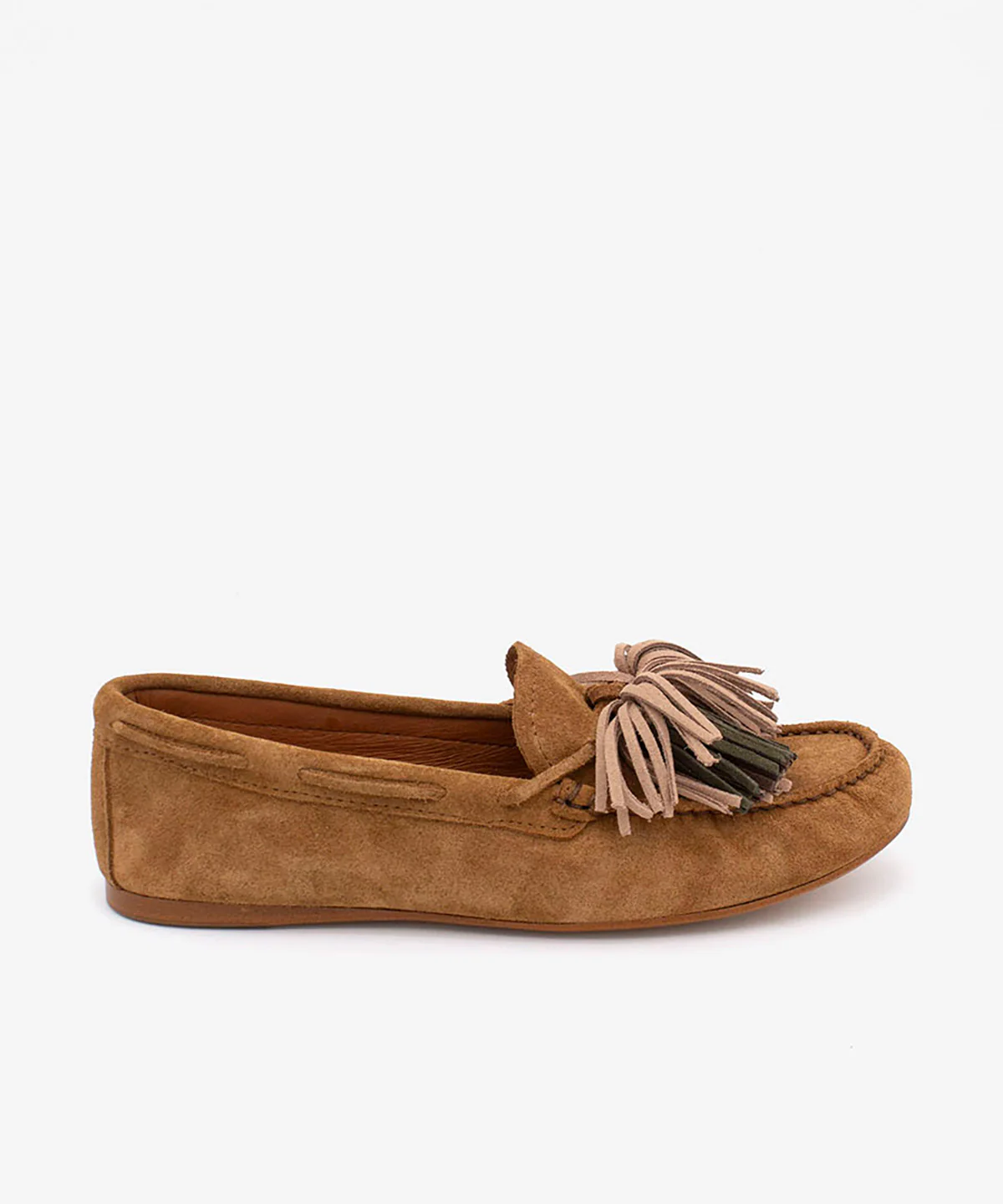 ENRICA – Mocasín kiowa plano con adorno de serraje - Image 6