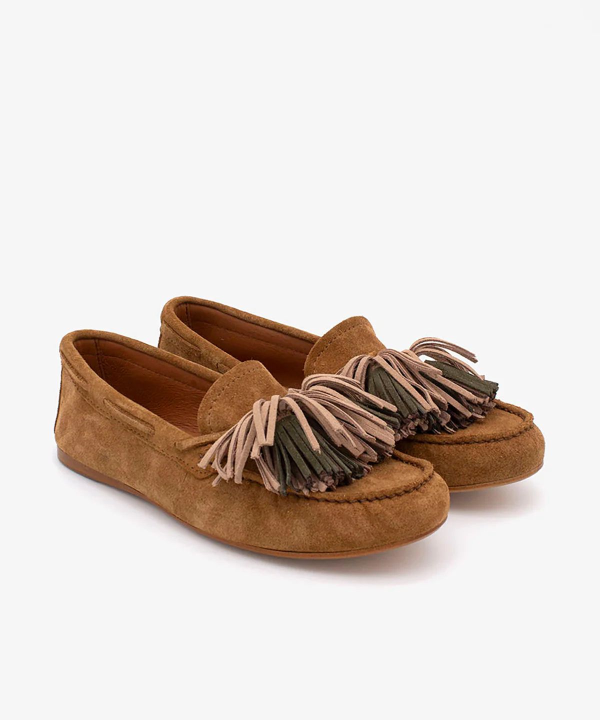 ENRICA – Mocasín kiowa plano con adorno de serraje - Image 7