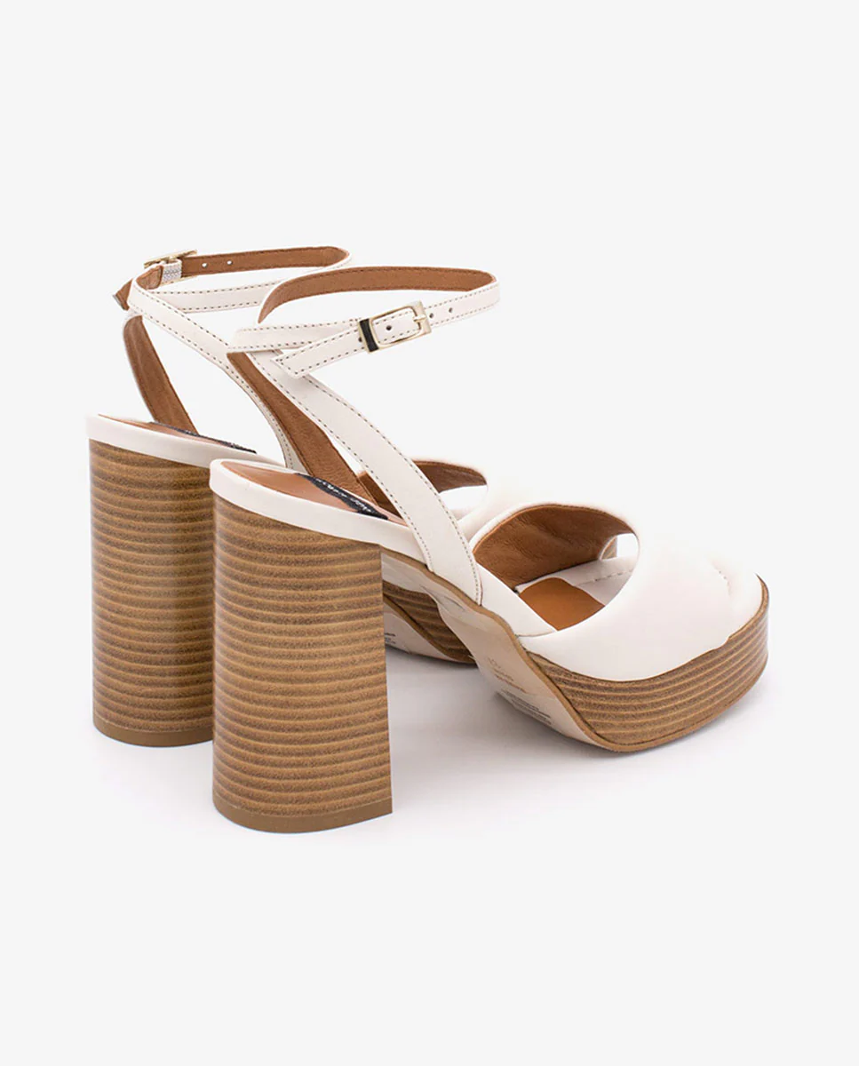 ELMAR – Sandalia acolchada con tacón ancho y plataforma de piel - Image 4