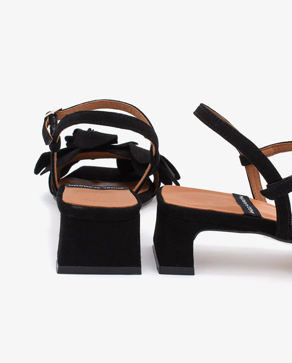 EUGENIE - Sandalias de verano con flor en ante - Image 17