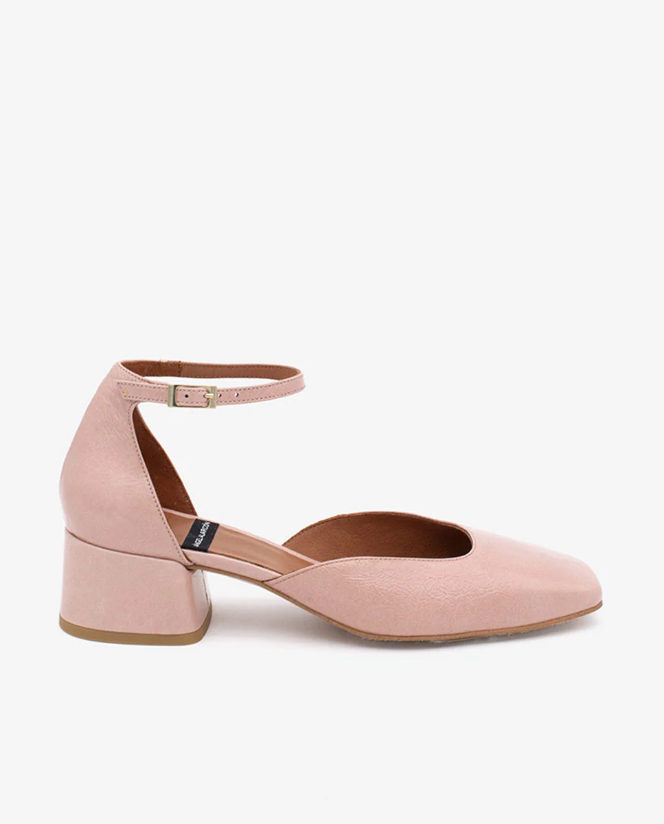 GABRIELLE - Zapato de tacón bajo con pulsera de piel - Image 11