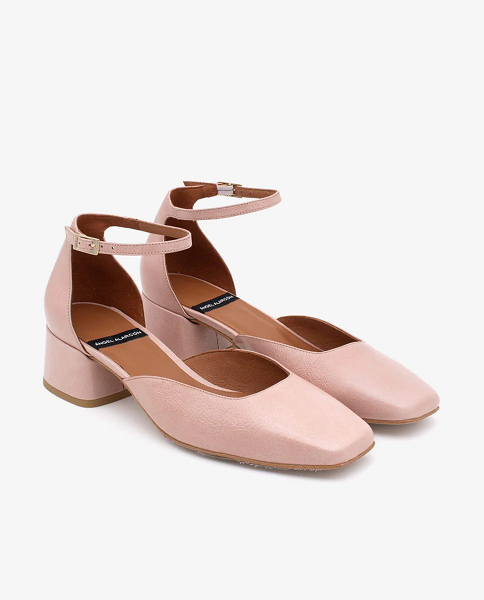 GABRIELLE - Zapato de tacón bajo con pulsera de piel - Image 12