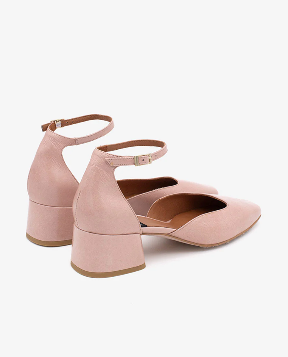 GABRIELLE - Zapato de tacón bajo con pulsera de piel - Image 13