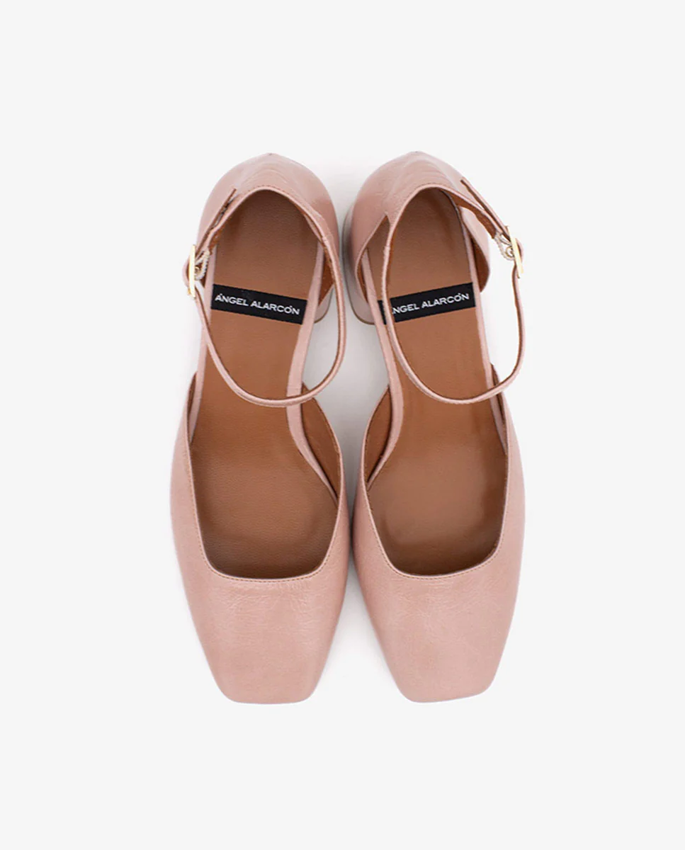 GABRIELLE - Zapato de tacón bajo con pulsera de piel - Image 14