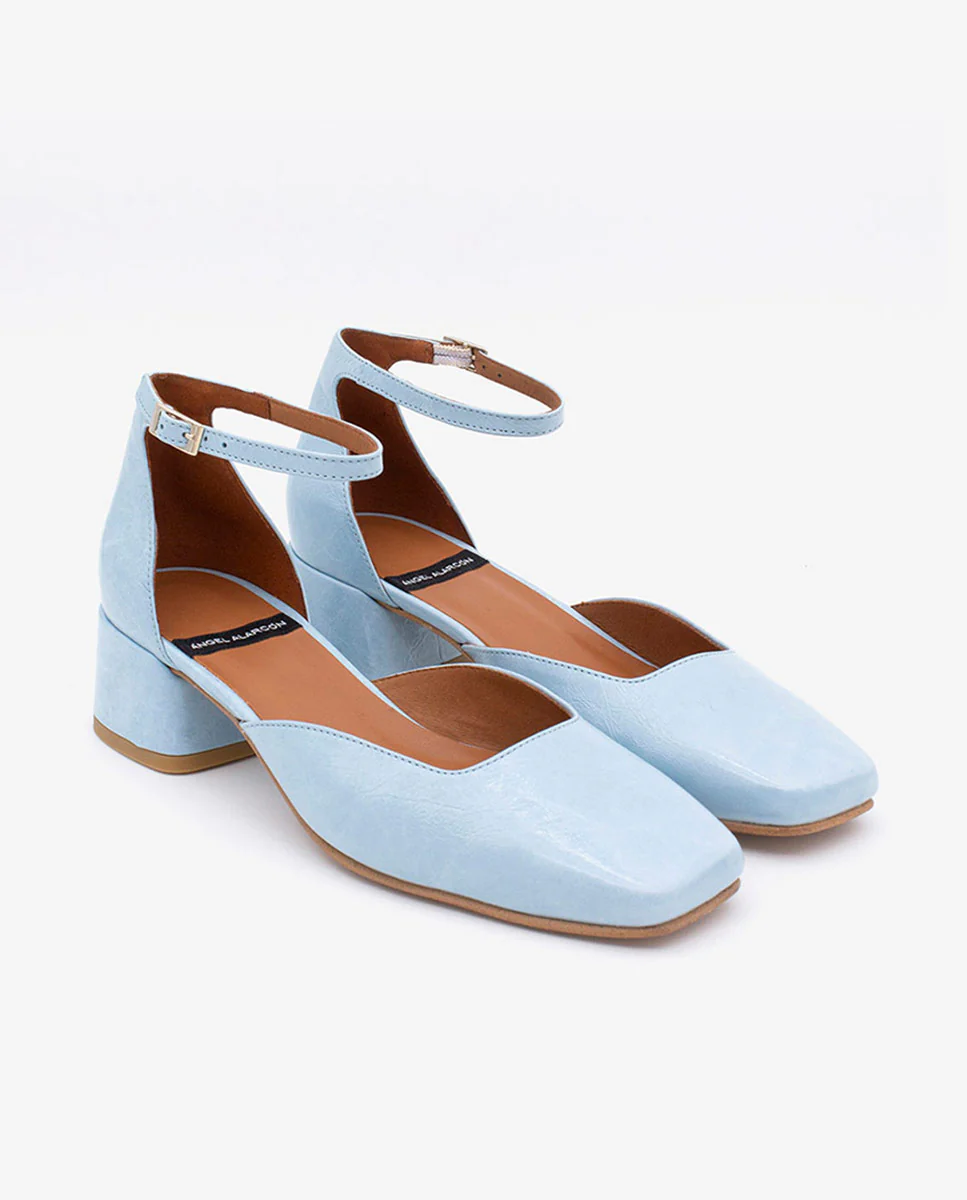 GABRIELLE - Zapato de tacón bajo con pulsera de piel - Image 2