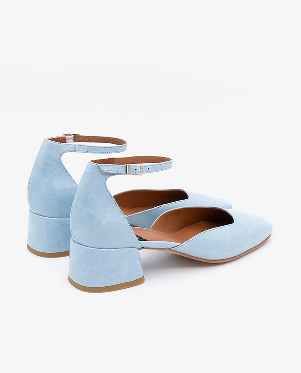 GABRIELLE - Zapato de tacón bajo con pulsera de piel - Image 3