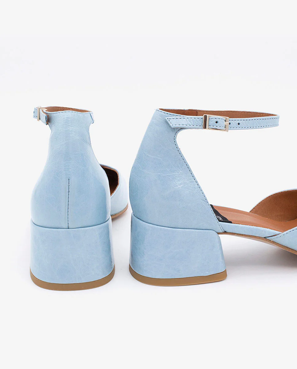 GABRIELLE - Zapato de tacón bajo con pulsera de piel - Image 5