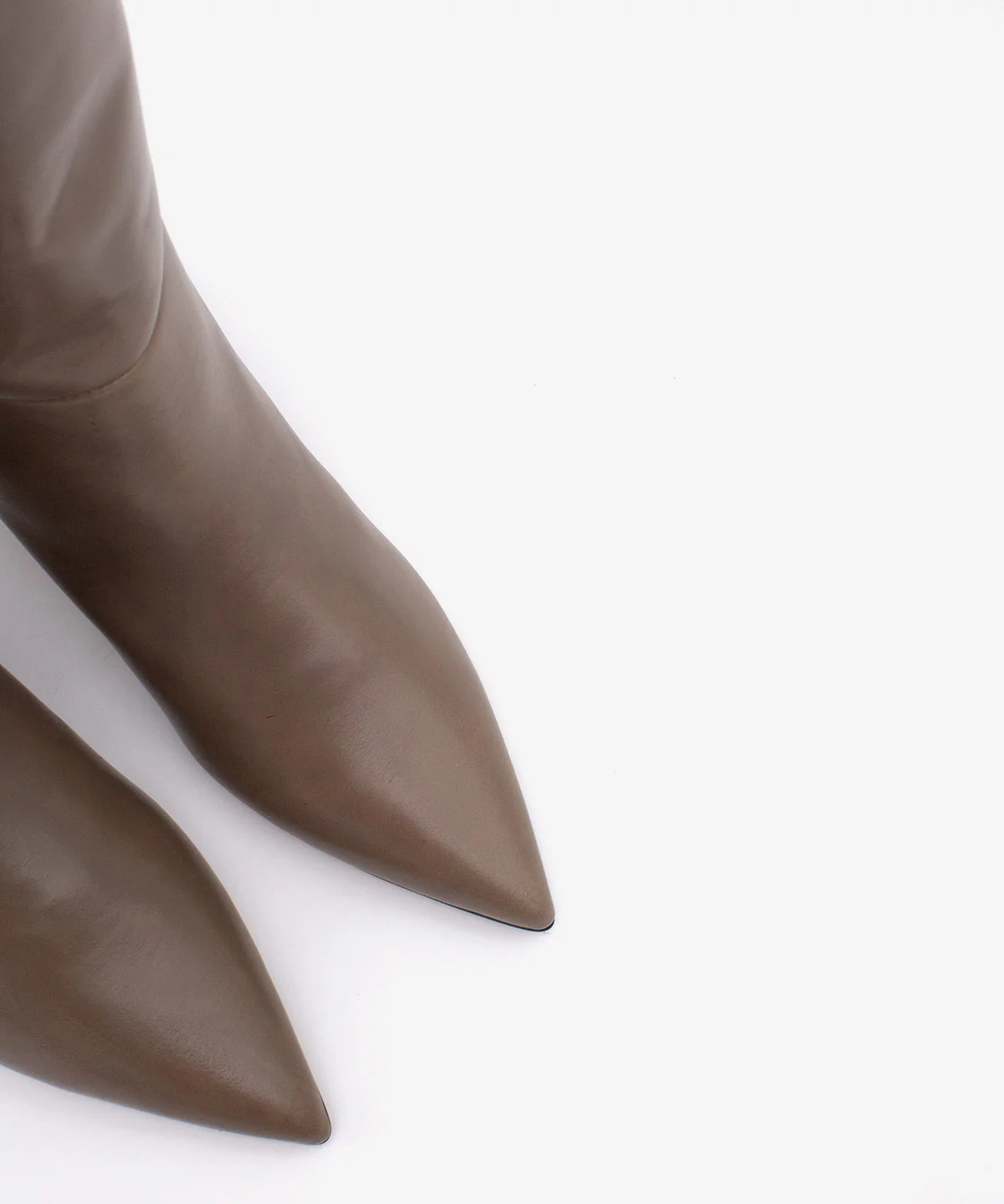 GAELLE – Bota de mujer de caña alta y tacón mini de piel con brillo - Image 10