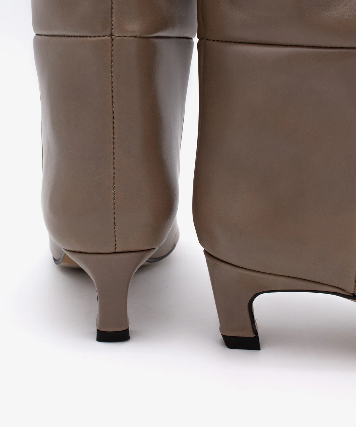 GAELLE – Bota de mujer de caña alta y tacón mini de piel con brillo - Image 11