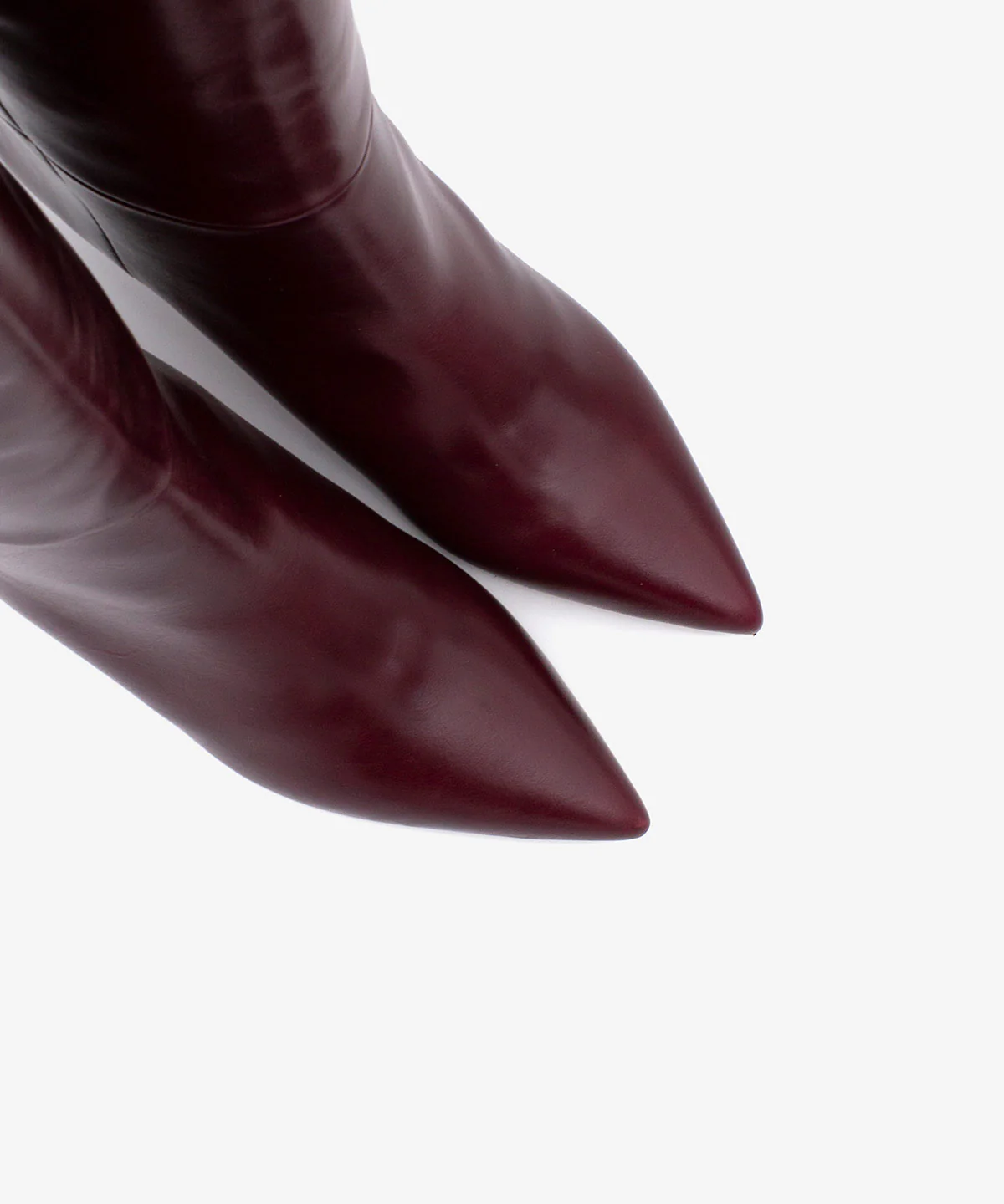 GAELLE – Bota de mujer de caña alta y tacón mini de piel con brillo - Image 5