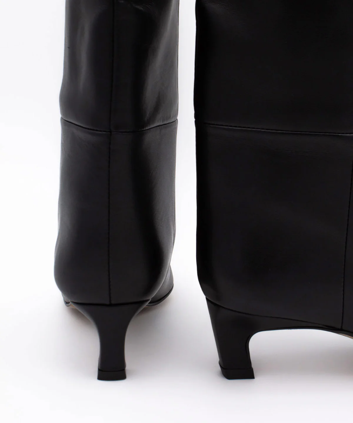 GAELLE – Bota de mujer de caña alta y tacón mini de piel - Image 11